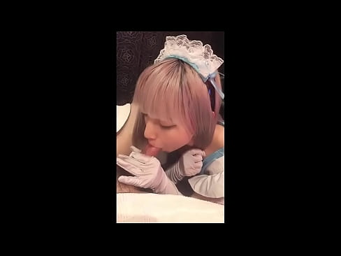 ❤️ Japoński Idol [mayuka], kostium francuskiej pokojówki, część 1, obciąganie i walenie konia z balsamem ☑  Sex at pl.courseclass.ru ☑